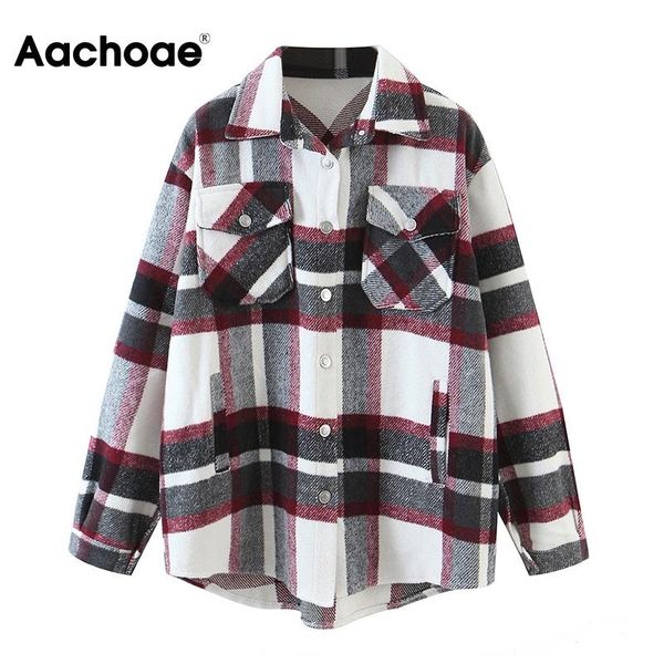 aachoae women casual plaid coat batwing long sleeve loose pocket jacket turn down collar lady outerwear spring autumn women's jackets, Black;brown
aachoae women casual plaid coat batwing long sleeve loose pocket jacket turn down collar lady outerwear spring autumn women's jackets, Black;brown