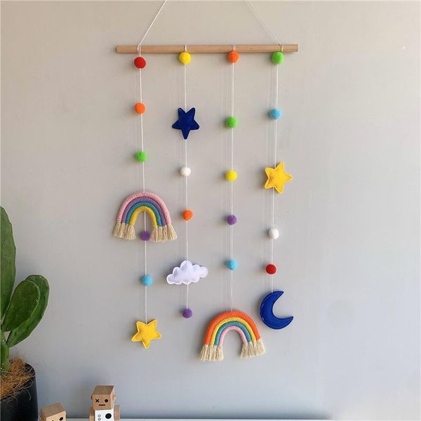 decorative objects & figurines ins kids room decoration handmade weaving rainbow wall hanging ornaments with felt ball home decor wooden sti
decorative objects & figurines ins kids room decoration handmade weaving rainbow wall hanging ornaments with felt ball home decor wooden sti
