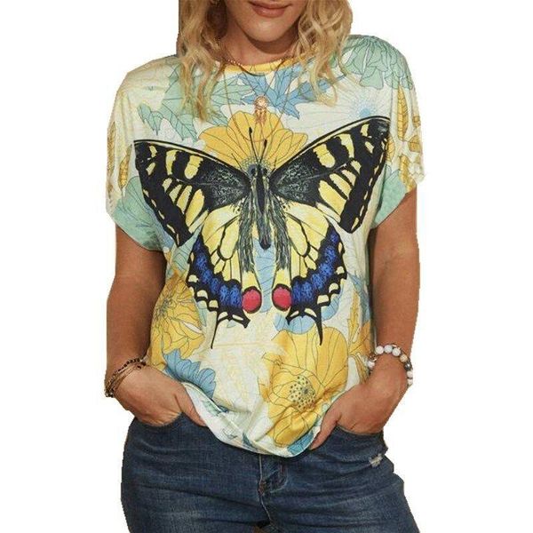 butterfly print summer t shirts for women 5xl oversized loose o-neck tee ladies plus size pullover streetwear 2021 women's t-shirt, White
butterfly print summer t shirts for women 5xl oversized loose o-neck tee ladies plus size pullover streetwear 2021 women's t-shirt, White