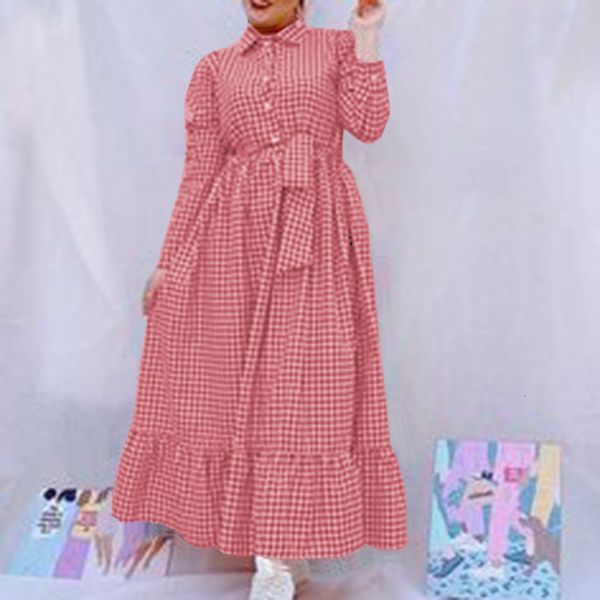women's blouses & shirts casual long sleeve maxi vestidos femme plaid robe autumn muslim dresses vintage button shirt dress zanzea, White
women's blouses & shirts casual long sleeve maxi vestidos femme plaid robe autumn muslim dresses vintage button shirt dress zanzea, White