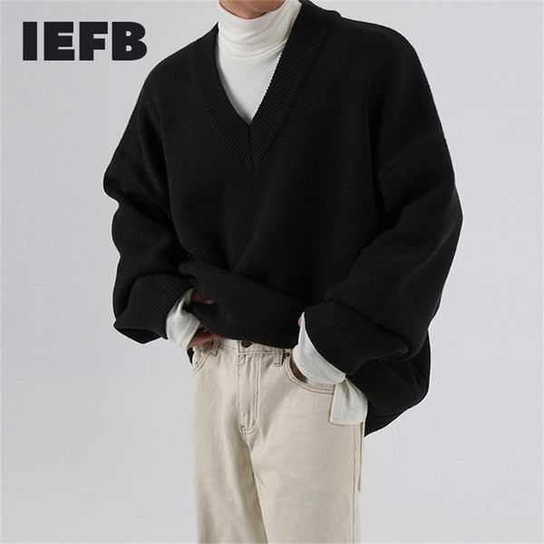 iefb /men's wear autumn winter v-neck sweater fashionable loose style knitted thickened vintage clothes male 9y3277 210918, White;black
iefb /men's wear autumn winter v-neck sweater fashionable loose style knitted thickened vintage clothes male 9y3277 210918, White;black