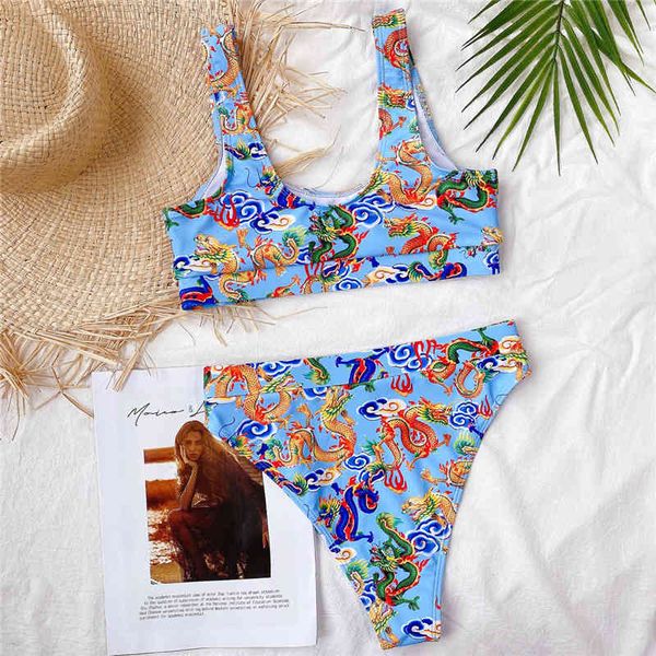 colorful dragon print female swimsuit high waist 2021 women swimwear two-pieces bikini set sport bather bathing suit swimin
colorful dragon print female swimsuit high waist 2021 women swimwear two-pieces bikini set sport bather bathing suit swimin
