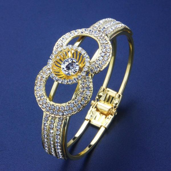 charm bracelets luxury hollow double circle chain bracelet women full zircon leaves adjustable stainless steel brand jewelry p64, Golden;silver
charm bracelets luxury hollow double circle chain bracelet women full zircon leaves adjustable stainless steel brand jewelry p64, Golden;silver