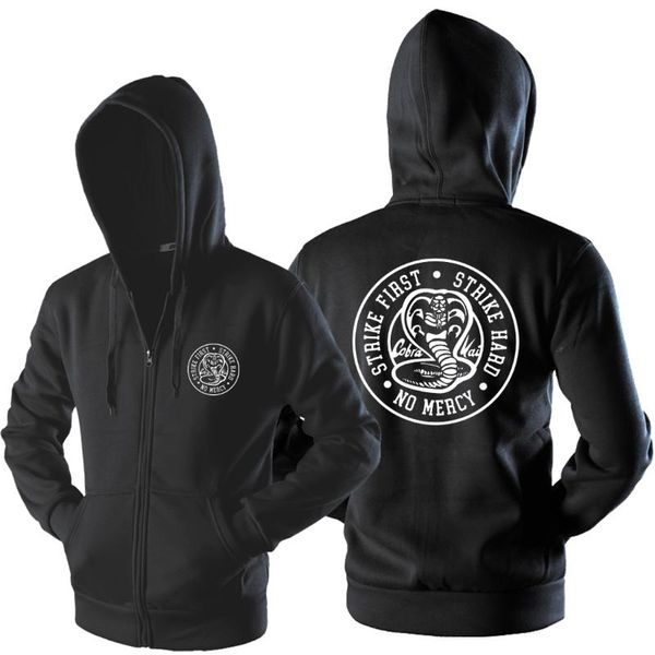 men's hoodies & sweatshirts tv show karate kid kai jacket men spring autumn zip sweatshirt strike first hard no mercy streetwear hoodi, Black
men's hoodies & sweatshirts tv show karate kid kai jacket men spring autumn zip sweatshirt strike first hard no mercy streetwear hoodi, Black