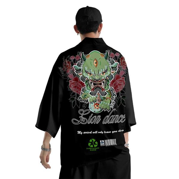 ethnic clothing men and women japanese traditional kimono cardigan summer harajuku black nine-point pants suit, Red
ethnic clothing men and women japanese traditional kimono cardigan summer harajuku black nine-point pants suit, Red