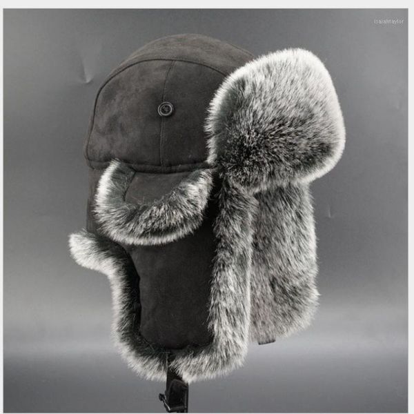 berets hats thickened fur plush hat men's large size ear protection cold cap winter ski retro cycling warm blocking wind, Blue;gray
berets hats thickened fur plush hat men's large size ear protection cold cap winter ski retro cycling warm blocking wind, Blue;gray