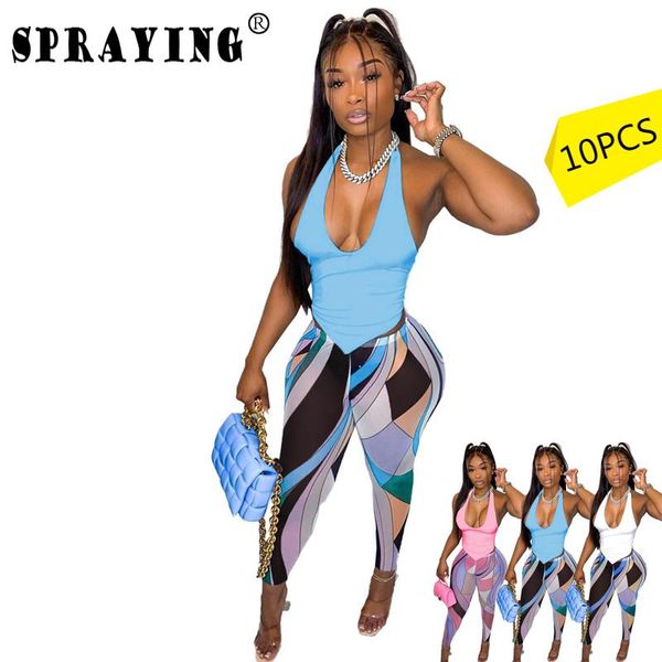 women's two piece pants wholesale items in bulk 2021 summer tracksuit set halter bandage backless fashion s7244, White
women's two piece pants wholesale items in bulk 2021 summer tracksuit set halter bandage backless fashion s7244, White