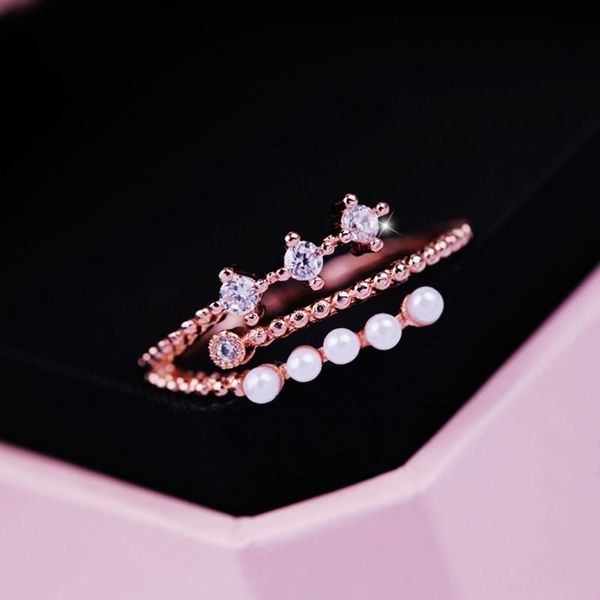 cluster rings 2021 women shiny crystal party trendy double contracted sweet senior joker fine pearl opening adjustable, Golden;silver
cluster rings 2021 women shiny crystal party trendy double contracted sweet senior joker fine pearl opening adjustable, Golden;silver