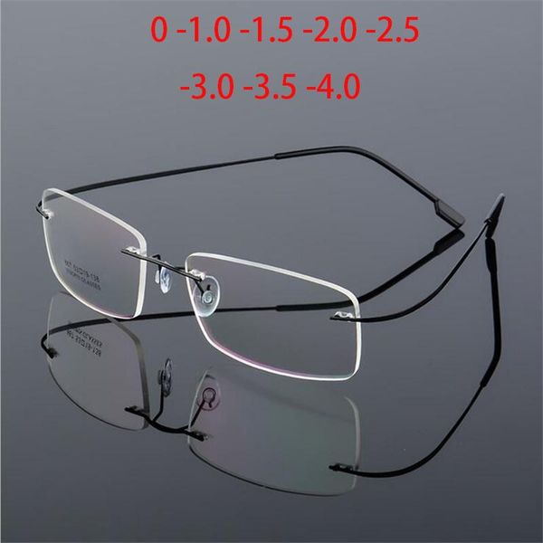fashion sunglasses frames -1.0 -1.5 to -4.0 ultralight coating frameless finished myopia glasses men women rimless stainless steel leg nears, Black
fashion sunglasses frames -1.0 -1.5 to -4.0 ultralight coating frameless finished myopia glasses men women rimless stainless steel leg nears, Black