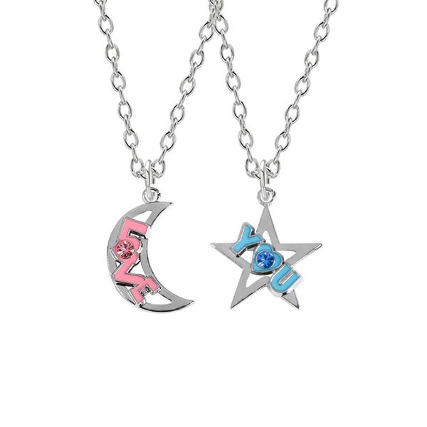 pendant necklaces 2 pieces / set of romantic sweet cute star moon shape necklace gifts for boys and girls jewelry 2021, Silver
pendant necklaces 2 pieces / set of romantic sweet cute star moon shape necklace gifts for boys and girls jewelry 2021, Silver