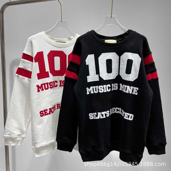sweatshirt autumn winter new g family 100th anniversary series t-shirt letter printing lyrics slogan men's and women's loose long, Black
sweatshirt autumn winter new g family 100th anniversary series t-shirt letter printing lyrics slogan men's and women's loose long, Black