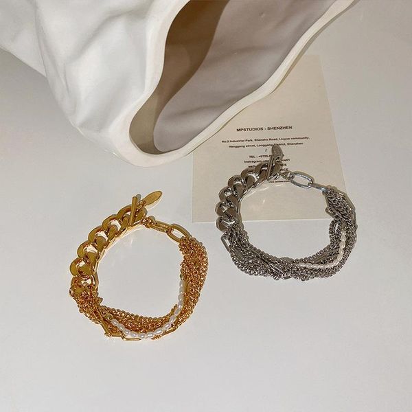 charm bracelets origin summer hip hop multi-layer silver gold colour asymmetry chain for women real pearls accessories, Golden;silver
charm bracelets origin summer hip hop multi-layer silver gold colour asymmetry chain for women real pearls accessories, Golden;silver