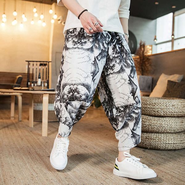 chinese style summer men's loose fitting cotton hemp wide leg radish pants trendy tang dress big size harlan casual capris, White;black
chinese style summer men's loose fitting cotton hemp wide leg radish pants trendy tang dress big size harlan casual capris, White;black