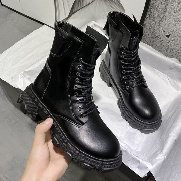 boots black leather platform boots, women's motorcycle broad heels, short-barrel shoes for fall plus size fj1l
boots black leather platform boots, women's motorcycle broad heels, short-barrel shoes for fall plus size fj1l