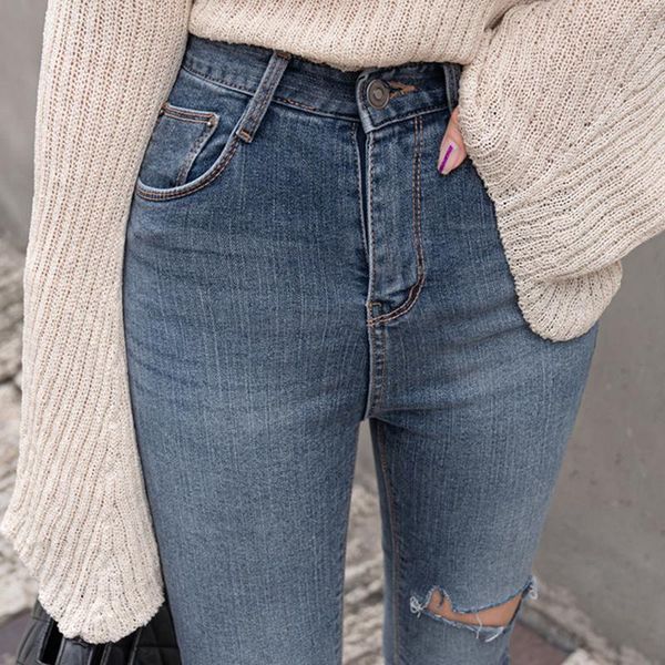 women's jeans button women high waist denim pants elastic skinny ripped hole stretchy trousers 2021, Blue
women's jeans button women high waist denim pants elastic skinny ripped hole stretchy trousers 2021, Blue