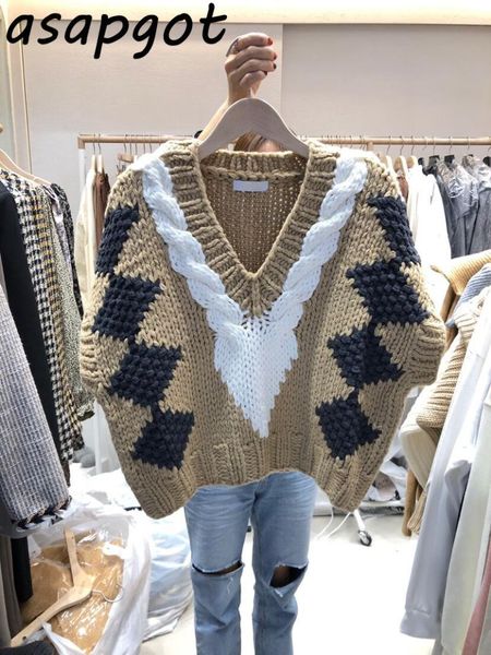 women's vests 2021 autumn winter temperament v neck hit color sweater vest sleeveless knitted wild casual retro loose tank plus size, Black;white
women's vests 2021 autumn winter temperament v neck hit color sweater vest sleeveless knitted wild casual retro loose tank plus size, Black;white