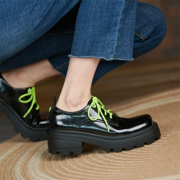 dress shoes pxelena office lady women oxfords genuine leather sheepskin 2021 autumn spring derby chunky heels square toe, Black
dress shoes pxelena office lady women oxfords genuine leather sheepskin 2021 autumn spring derby chunky heels square toe, Black