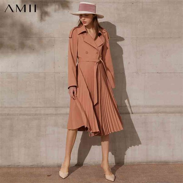 amii minimalism spring women trench coat causal solid pleated double breasted belt women's windbreaker female coat 12170009 210826, Tan;black
amii minimalism spring women trench coat causal solid pleated double breasted belt women's windbreaker female coat 12170009 210826, Tan;black