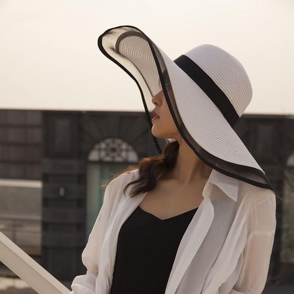 sun hats for women girls wide brim floppy straw hat summer bohemia beach cap ribbon chapeau femme black, Blue;gray
sun hats for women girls wide brim floppy straw hat summer bohemia beach cap ribbon chapeau femme black, Blue;gray
