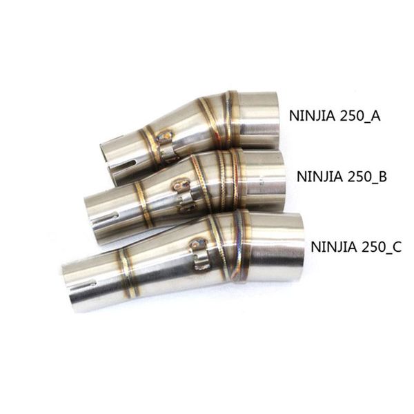 motorcycle modified exhaust middle pipe interface ninjia 250 section link bend adapter stainless steel system
motorcycle modified exhaust middle pipe interface ninjia 250 section link bend adapter stainless steel system