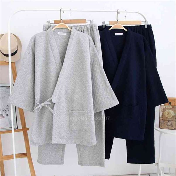 v-neck cotton winter thick pajamas set for men keep warm traditional oriental japanese style pyjamas sleepwear nightwear 210812, Black;brown
v-neck cotton winter thick pajamas set for men keep warm traditional oriental japanese style pyjamas sleepwear nightwear 210812, Black;brown