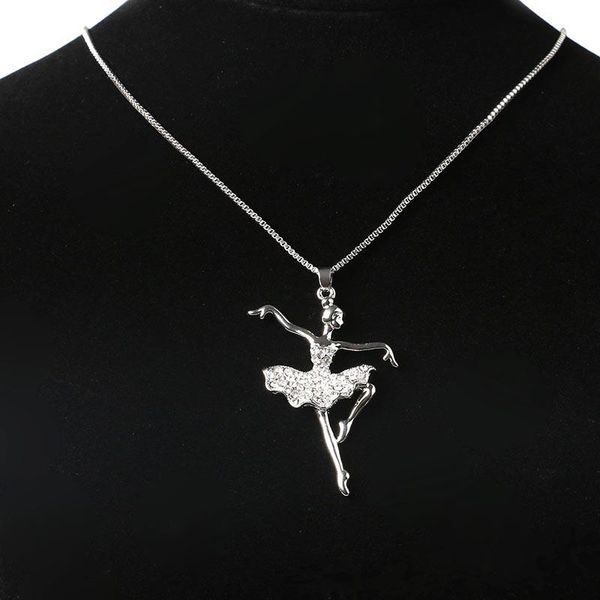 personality fashion women girls vintage crystal rhinestone dancing ballerina ballet dancer pendant necklace charm gift jewelry chokers, Golden;silver
personality fashion women girls vintage crystal rhinestone dancing ballerina ballet dancer pendant necklace charm gift jewelry chokers, Golden;silver