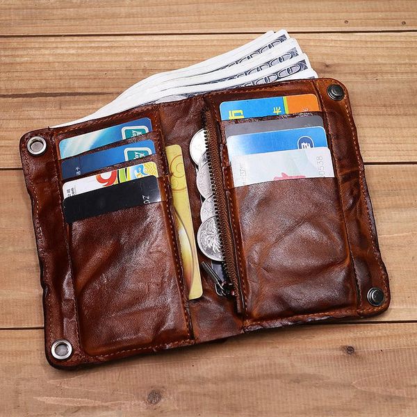 wallets 2021 genuine leather wallet for men vintage wrinkled short bifold man purse holder with zipper coin pocket money bag, Red;black
wallets 2021 genuine leather wallet for men vintage wrinkled short bifold man purse holder with zipper coin pocket money bag, Red;black