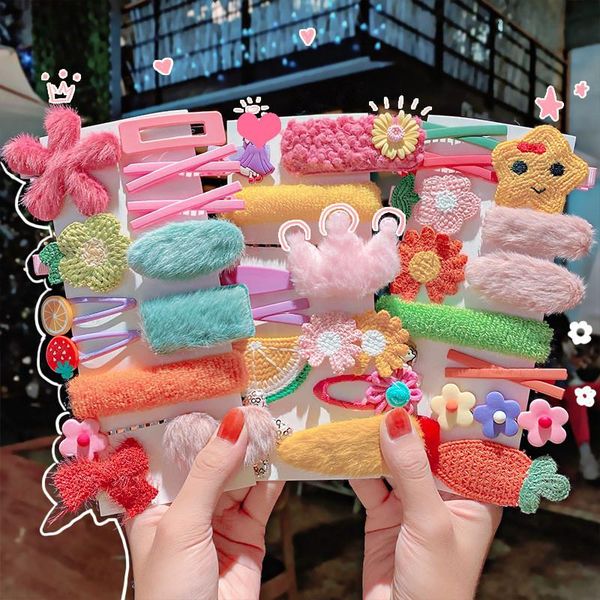 hair accessories 10pcs/set colorful cartoon plush clip hairbands kids girls sweet headband hairpins bb clips winter fashion
hair accessories 10pcs/set colorful cartoon plush clip hairbands kids girls sweet headband hairpins bb clips winter fashion
