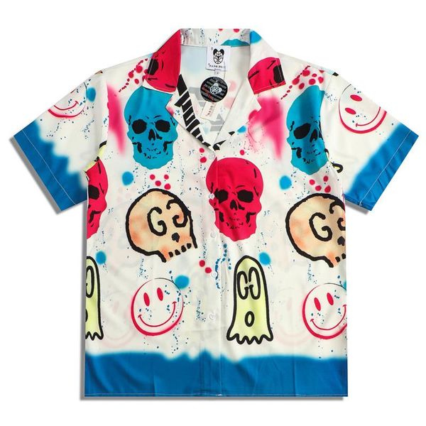 men's casual shirts hip hop men graffiti colorful skull full printed short sleeve summer hawaiian beach harajuku loose streetwear, White;black
men's casual shirts hip hop men graffiti colorful skull full printed short sleeve summer hawaiian beach harajuku loose streetwear, White;black