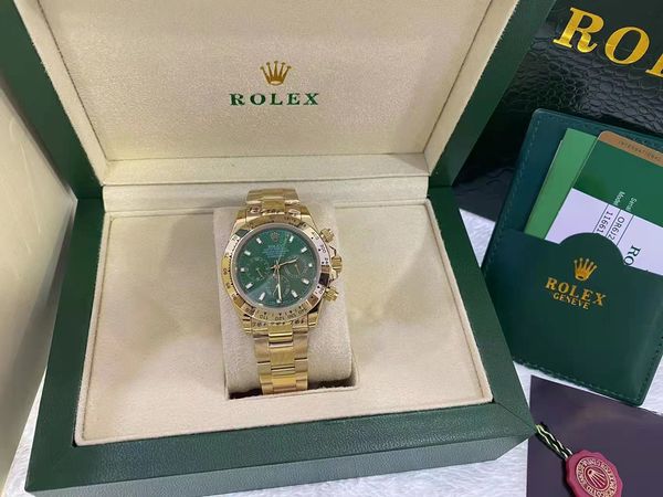 with original box luxury automatic 2813 mechanical movement watch green dial watches men 116508 gold 116520 116528 mens wristwatches, Slivery;brown
with original box luxury automatic 2813 mechanical movement watch green dial watches men 116508 gold 116520 116528 mens wristwatches, Slivery;brown