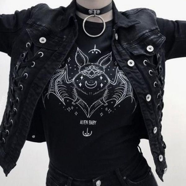 women's t-shirt gothic grunge black aesthetic witchcraft tee women vampire shirt s-xl fashion dropship, White
women's t-shirt gothic grunge black aesthetic witchcraft tee women vampire shirt s-xl fashion dropship, White