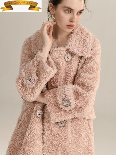 women's fur & faux real 100% wool coat female jacket korean autumn winter coats and jackets women warm long clothing femme veste 2021, Black
women's fur & faux real 100% wool coat female jacket korean autumn winter coats and jackets women warm long clothing femme veste 2021, Black