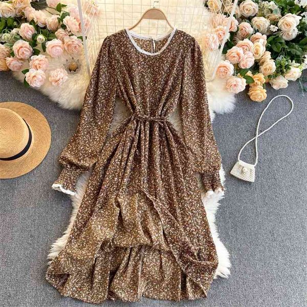 women fashion vintage floral print a-line dress round-neck long sleeve high waist thin korean elegant casual vestidos r407 210527, Black;gray
women fashion vintage floral print a-line dress round-neck long sleeve high waist thin korean elegant casual vestidos r407 210527, Black;gray