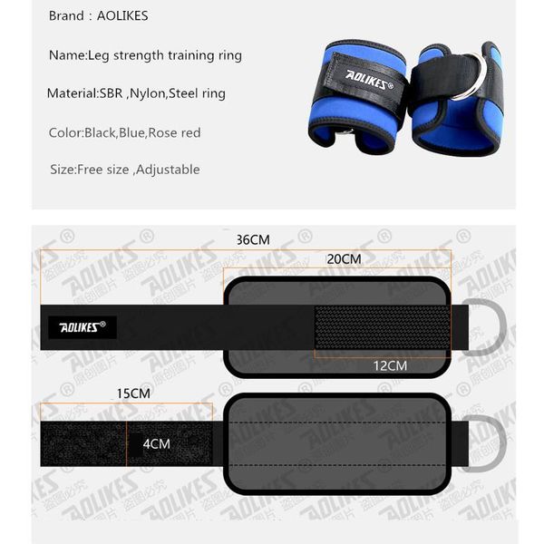 ankle support aolikes strap running basketball taekwondo leg strength training weight pad belt with steel ring 1 pair, Blue;black
ankle support aolikes strap running basketball taekwondo leg strength training weight pad belt with steel ring 1 pair, Blue;black