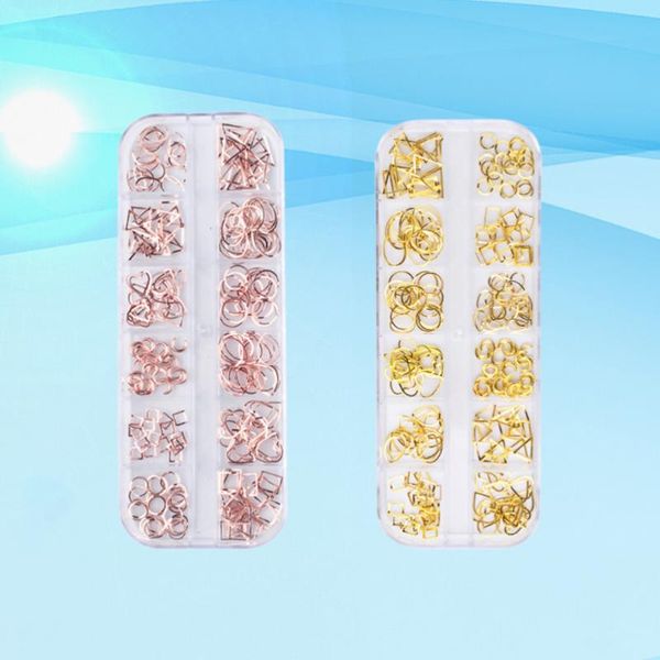nail art decorations 2 boxes of electroplate rivet metal hollow-out decoration diy fingernail patch golden 1 rose gold, Silver;gold
nail art decorations 2 boxes of electroplate rivet metal hollow-out decoration diy fingernail patch golden 1 rose gold, Silver;gold
