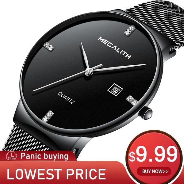 wristwatches megalith 9.99$ quartz watch sport waterproof menluminous date steel mesh strap wrist men clock wholesale price 0047, Slivery;brown
wristwatches megalith 9.99$ quartz watch sport waterproof menluminous date steel mesh strap wrist men clock wholesale price 0047, Slivery;brown