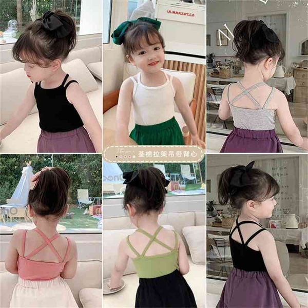 summer girls solid color cute back crossed vests baby girl all-match sleeveless kids tees 210508, Blue
summer girls solid color cute back crossed vests baby girl all-match sleeveless kids tees 210508, Blue
