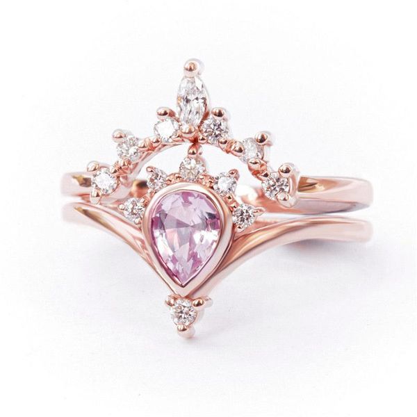 wedding rings hainon romantic pink heart stone crystal crown set for women fashion rose gold color jewelry, Slivery;golden
wedding rings hainon romantic pink heart stone crystal crown set for women fashion rose gold color jewelry, Slivery;golden