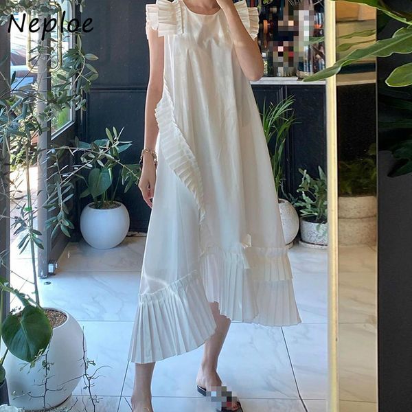 neploe ruffles pleated dress women korean chic o neck butterfly sleeve irregular dresses femme summer 2021 solid vestidos 210320, Black;gray
neploe ruffles pleated dress women korean chic o neck butterfly sleeve irregular dresses femme summer 2021 solid vestidos 210320, Black;gray