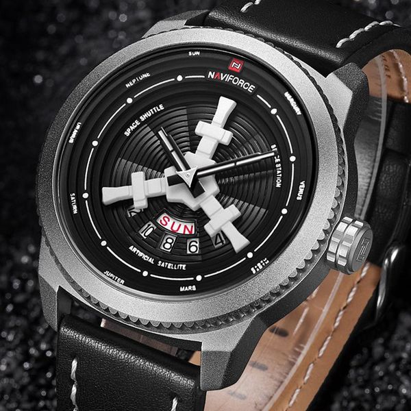 wristwatches naviforce brand men quartz watches leather analog sport mens date fashion casual waterproof clock male relogio masculino, Slivery;brown
wristwatches naviforce brand men quartz watches leather analog sport mens date fashion casual waterproof clock male relogio masculino, Slivery;brown