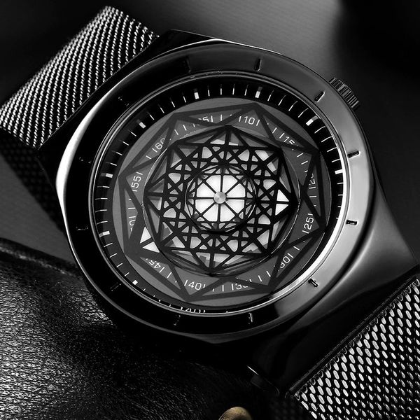 creative sport watch men quartz turntable dial luxury steel mesh strap geek cool male wristwatch relogio masculine wristwatches, Slivery;brown
creative sport watch men quartz turntable dial luxury steel mesh strap geek cool male wristwatch relogio masculine wristwatches, Slivery;brown