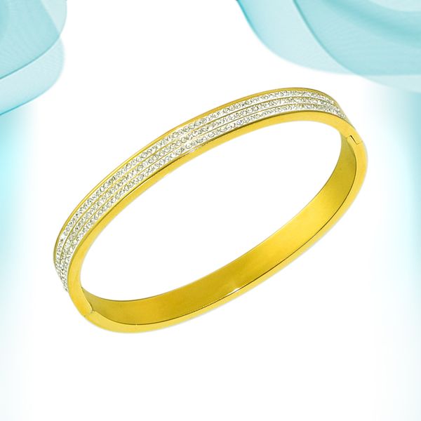 fashion punk hard bangles love bracelet three row of full drills crystal stone luxury for women stainless steel customized bracelets elegant, Black
fashion punk hard bangles love bracelet three row of full drills crystal stone luxury for women stainless steel customized bracelets elegant, Black