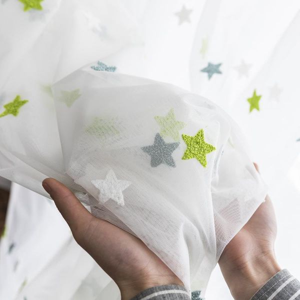 est cartoon stars embroidered window screens for children's room living tulle curtain gauze & drapes
est cartoon stars embroidered window screens for children's room living tulle curtain gauze & drapes