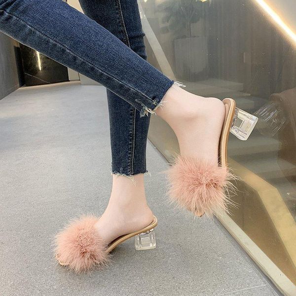 slippers women's summer style 5 cm square heel lady's outdoor leisure party wedding sandals, Black
slippers women's summer style 5 cm square heel lady's outdoor leisure party wedding sandals, Black