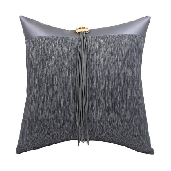 cushion/decorative pillow cushion cover genuine leather pleated decorative living room black tassel luxury throw pillows home decor 45x45cm
cushion/decorative pillow cushion cover genuine leather pleated decorative living room black tassel luxury throw pillows home decor 45x45cm