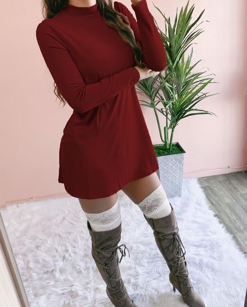 casual dresses women solid color long sleeve stand collar pocket khaki wine red black army green dress, Black;gray
casual dresses women solid color long sleeve stand collar pocket khaki wine red black army green dress, Black;gray