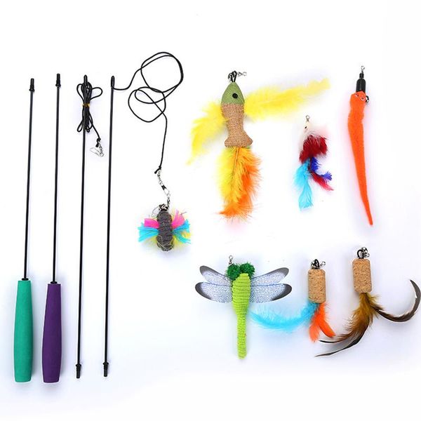 feather teaser cat toy 2pcs wand 7pcs replacement interactive and funny exercise for kitten or cats tb sale toys
feather teaser cat toy 2pcs wand 7pcs replacement interactive and funny exercise for kitten or cats tb sale toys