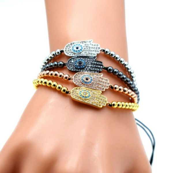 beaded, strands palm eyes charm bracelets for men woman 24k gold plating micro pave cz 4mm beads classic european style braiding bracelets., Black
beaded, strands palm eyes charm bracelets for men woman 24k gold plating micro pave cz 4mm beads classic european style braiding bracelets., Black