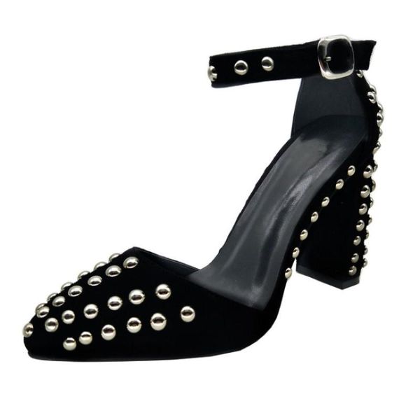 sandals 2021 fashion high heels women salndals rivet buckle plus size party shoes, Black
sandals 2021 fashion high heels women salndals rivet buckle plus size party shoes, Black