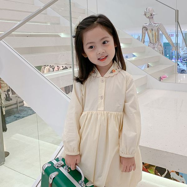 2021 girls elegant spring autumn embroidered silk-like shirt dresses children kids floral long sleeve clothing 2-8 y, Red;yellow
2021 girls elegant spring autumn embroidered silk-like shirt dresses children kids floral long sleeve clothing 2-8 y, Red;yellow
